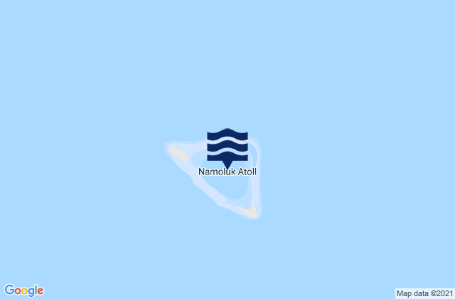 Mappa delle maree di Namoluk, Micronesia