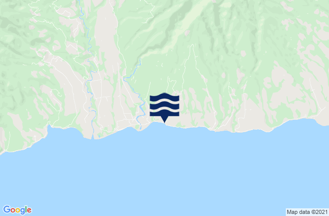 Mappa delle maree di Nanga Tilir, Indonesia