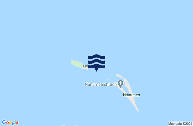 Mappa delle maree di Nanumea, Tuvalu