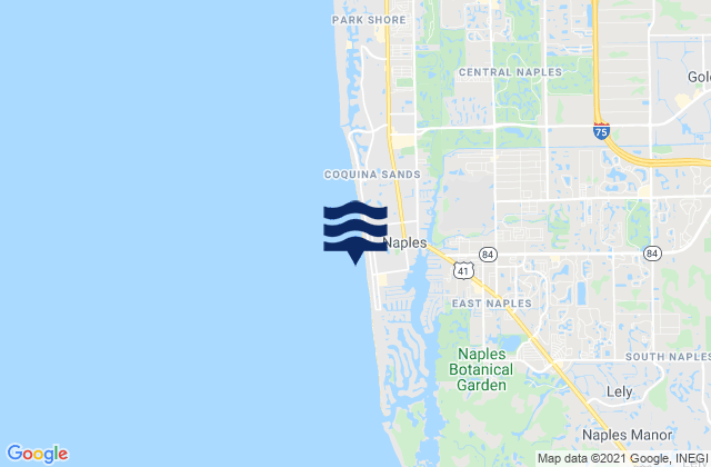 Mappa delle maree di Naples Pier, United States
