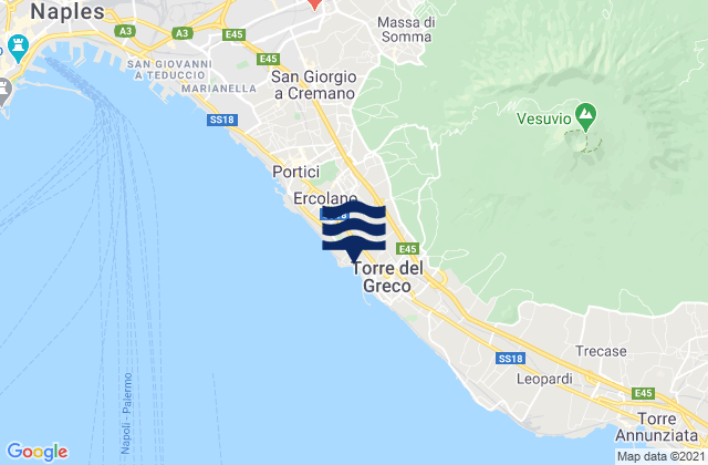 Mappa delle maree di Napoli, Italy