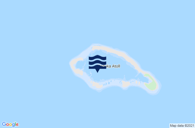 Mappa delle maree di Napuka, French Polynesia