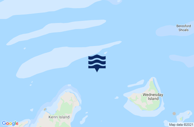 Mappa delle maree di Nardana Patches, Australia