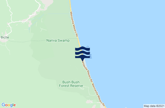 Mappa delle maree di Nariva River, Trinidad and Tobago