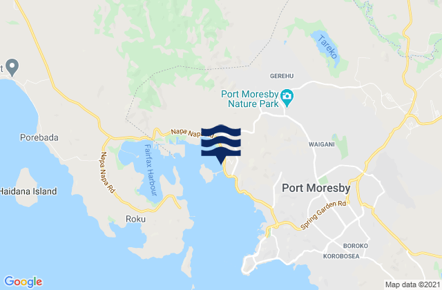 Mappa delle maree di National Capital District, Papua New Guinea