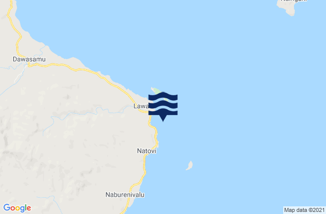 Mappa delle maree di Natovi, Fiji