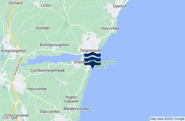 Mappa delle maree di Ness Cove Beach, United Kingdom