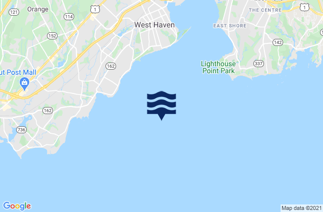 Mappa delle maree di New Haven Lighthouse, United States