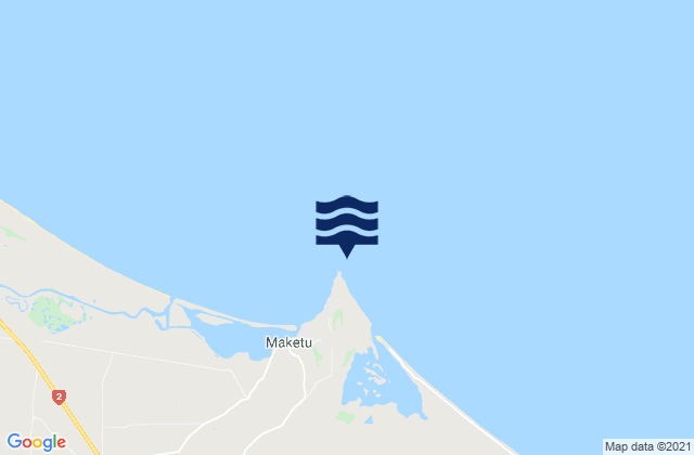 Mappa delle maree di Newdicks Beach, New Zealand