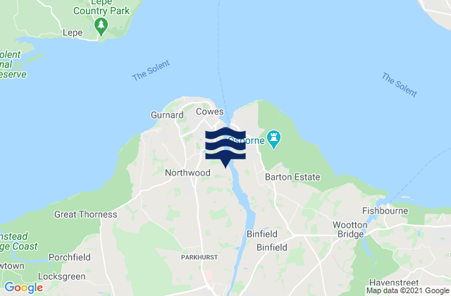 Mappa delle maree di Newport, United Kingdom