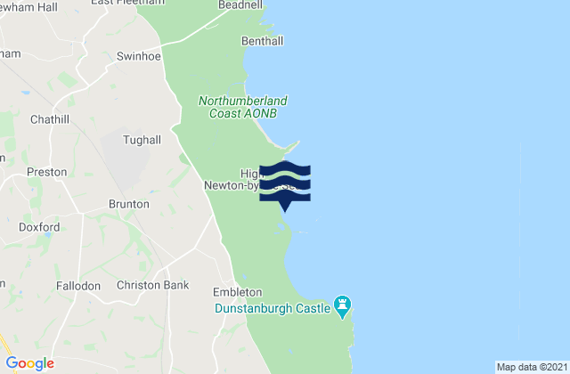 Mappa delle maree di Newton Haven Beach, United Kingdom