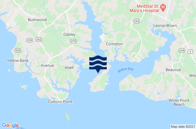 Mappa delle maree di Newtown Neck, United States