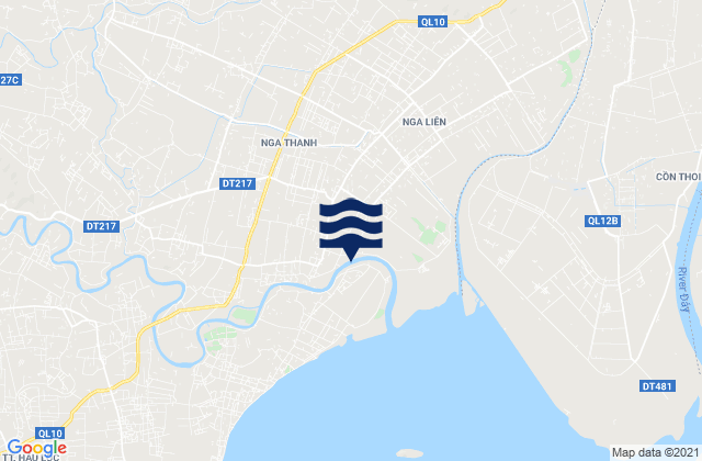 Mappa delle maree di Nga Sơn, Vietnam