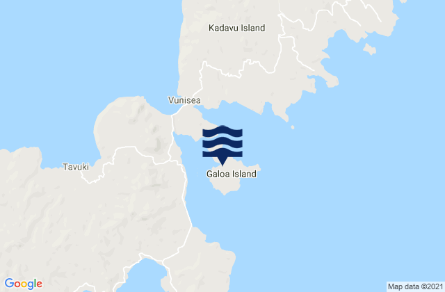 Mappa delle maree di Ngaloa Inlet, Fiji