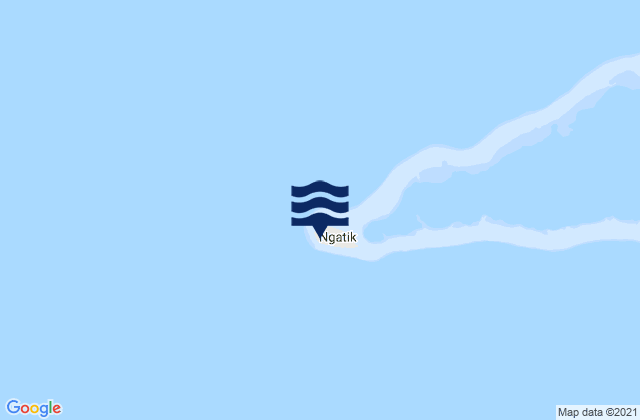 Mappa delle maree di Ngatik, Micronesia