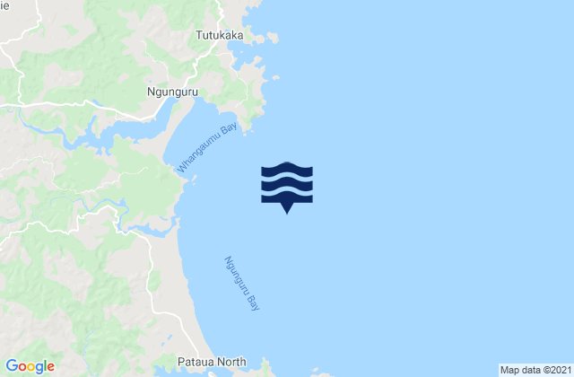 Mappa delle maree di Ngunguru Bay, New Zealand