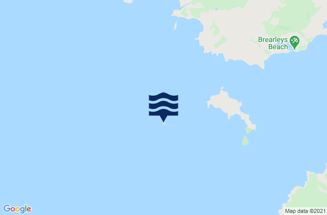 Mappa delle maree di Night Island, Australia