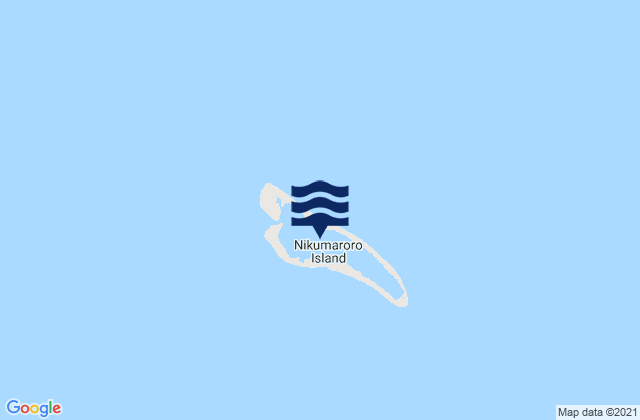 Mappa delle maree di Nikumaroro, Kiribati