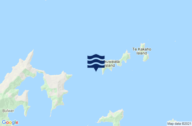 Mappa delle maree di Ninepin Rock, New Zealand