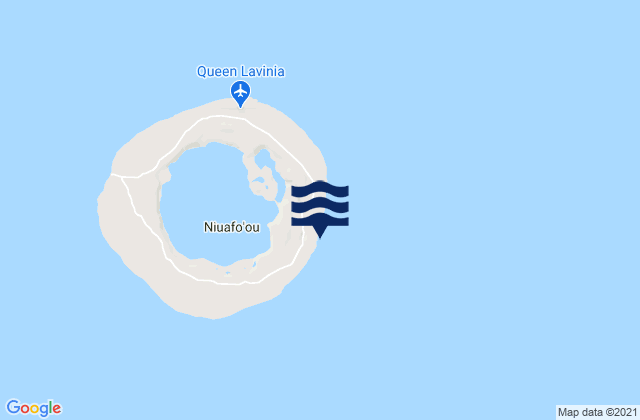 Mappa delle maree di Niuafo'ou, Tonga