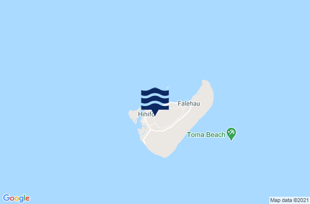 Mappa delle maree di Niuas, Tonga