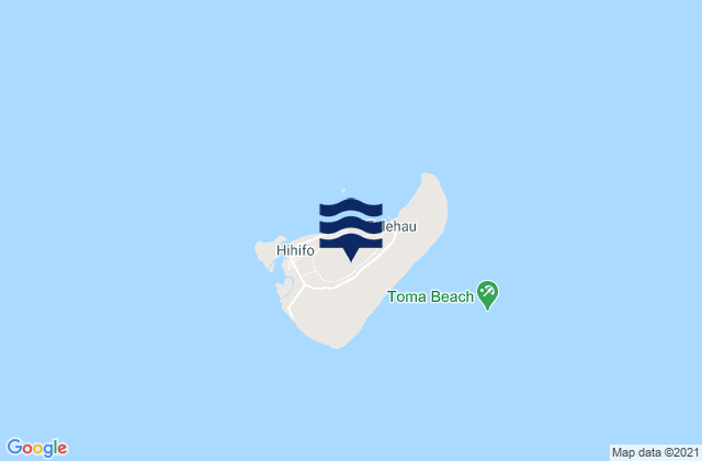 Mappa delle maree di Niuatoputapu, Tonga