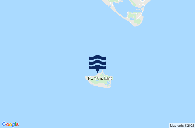 Mappa delle maree di No Man's Land, United States