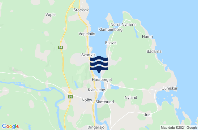 Mappa delle maree di Nolby, Sweden