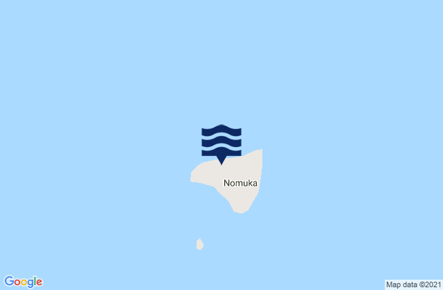Mappa delle maree di Nomuka Island, Tonga