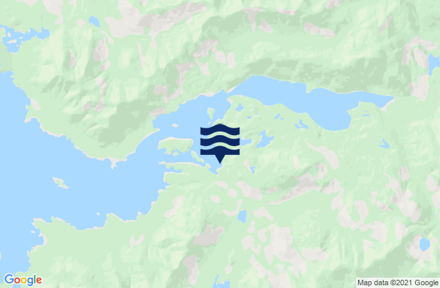 Mappa delle maree di Nootka Island, Canada