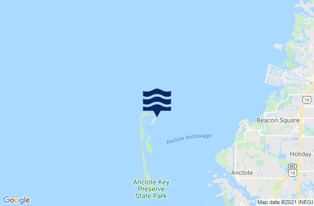 Mappa delle maree di North Anclote Key, United States