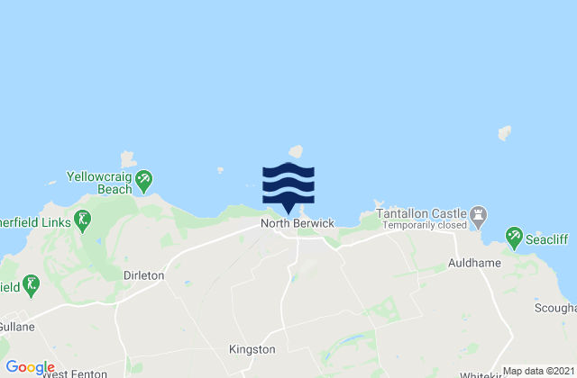 Mappa delle maree di North Berwick, United Kingdom
