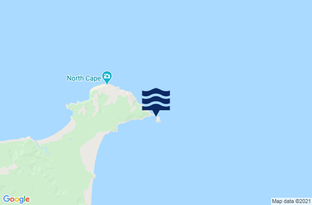 Mappa delle maree di North Cape (Otou), New Zealand