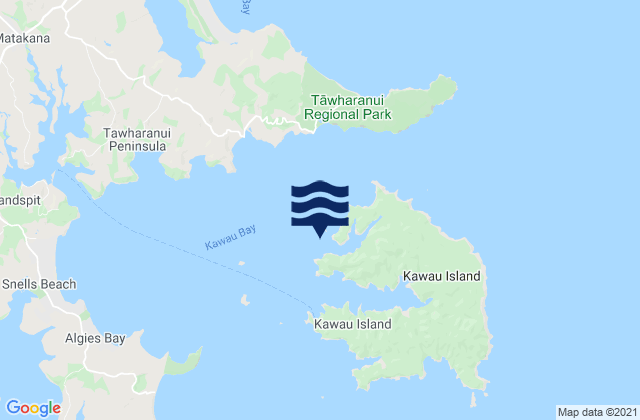 Mappa delle maree di North Cove, New Zealand