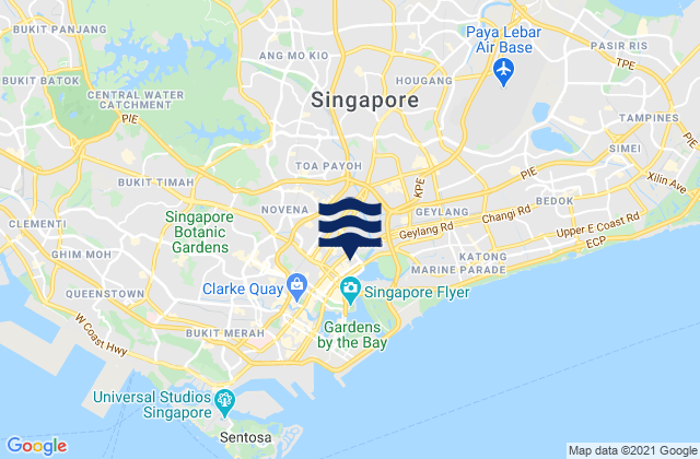 Mappa delle maree di North East Community Development Region, Singapore