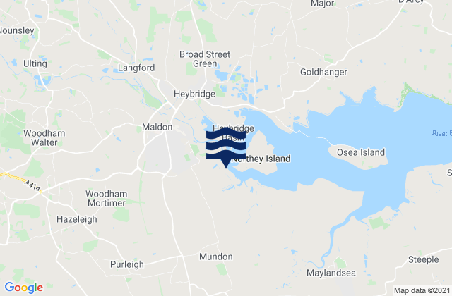 Mappa delle maree di North Fambridge, United Kingdom