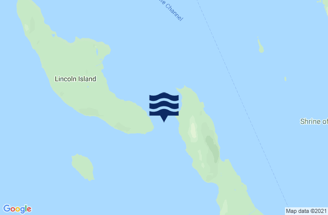 Mappa delle maree di North Pass Lincoln Island, United States