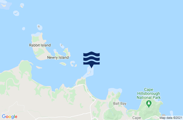 Mappa delle maree di North Red Cliff Island, Australia
