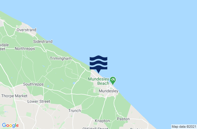 Mappa delle maree di North Walsham, United Kingdom