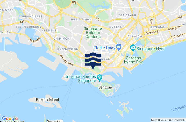 Mappa delle maree di North West Community Development Council, Singapore