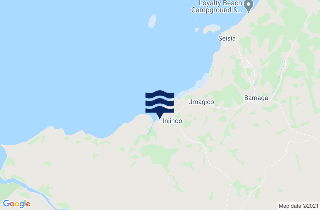 Mappa delle maree di Northern Peninsula Area, Australia