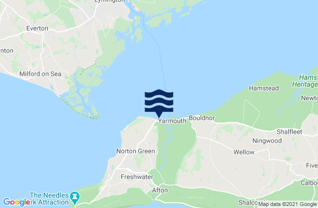Mappa delle maree di Norton Beach, United Kingdom
