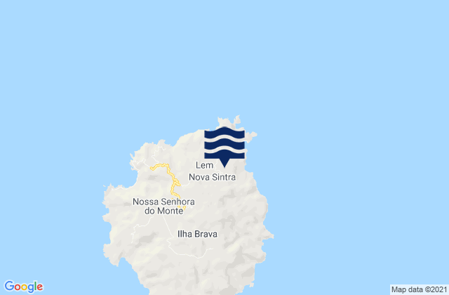 Mappa delle maree di Nova Sintra, Cabo Verde