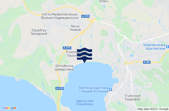 Mappa delle maree di Novyy, Russia