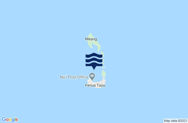 Mappa delle maree di Nui, Tuvalu