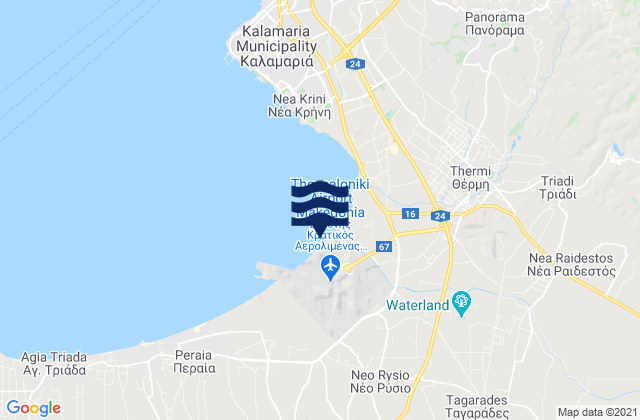 Mappa delle maree di Néo Rýsi, Greece