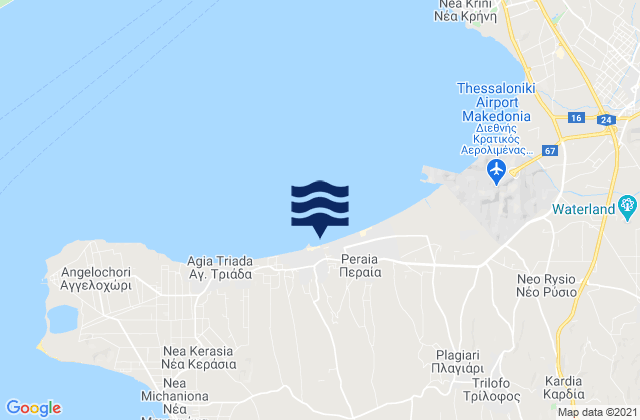 Mappa delle maree di Néoi Epivátes, Greece