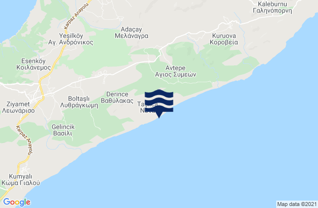 Mappa delle maree di Néta, Cyprus