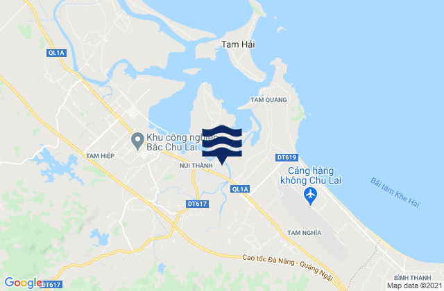 Mappa delle maree di Núi Thành, Vietnam