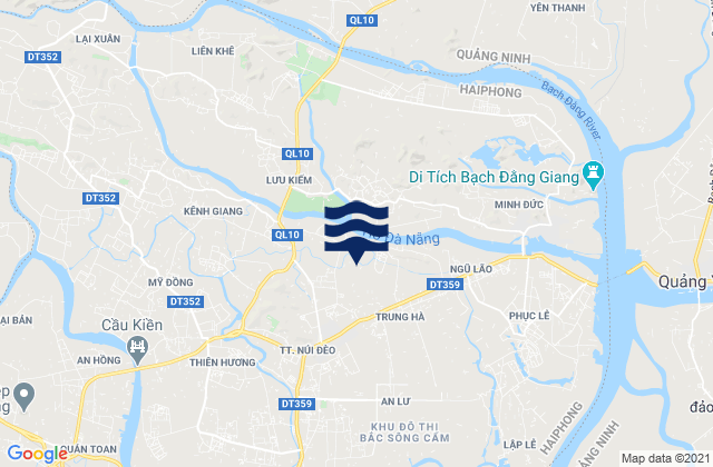 Mappa delle maree di Núi Đèo, Vietnam